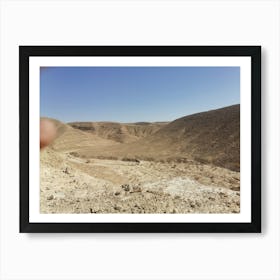 A valley in a desert Art Print