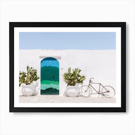 The door of Ostuni |Blue and green | Italy  Poster