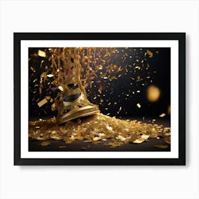 New Year Confetti 1 Art Print