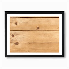 Wooden Planks Background Art Print