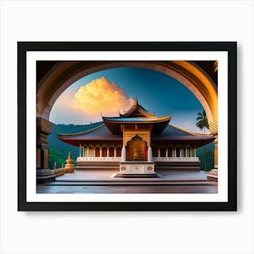 Buddhist Temple Art Print