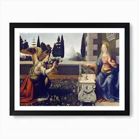 The Annunciation, Leonardo Da Vinci Art Print