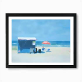 Beach Hut 2 Art Print