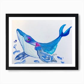 Humpback Art Print