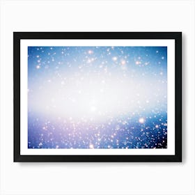 A Dazzling Galaxy Captured Through A Powerful Lens With Bright Shimmering Stars Scattered Across T (6) Art Print