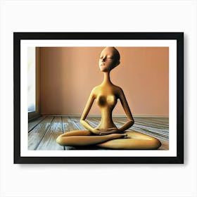 Meditating Woman 1 Art Print