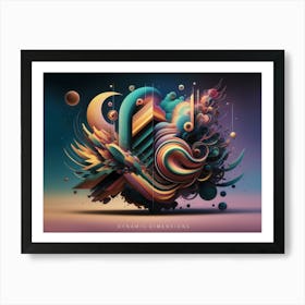 Modern abstraction 1 Art Print