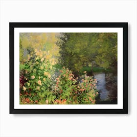 Claude Monet Garden Art Print