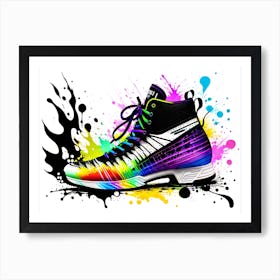 Rainbow Shoe Art Print