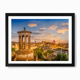 Magical Sunset Over Edinburgh Art Print