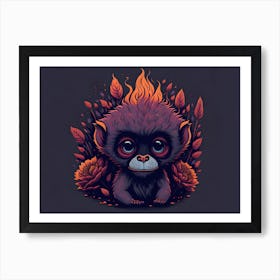 Baboon (7) Art Print
