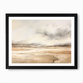 Neutral Landscape Oil Painting Art Print