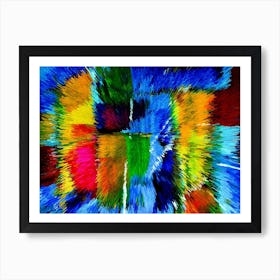 Acrylic Extruded Painting 135 Art Print