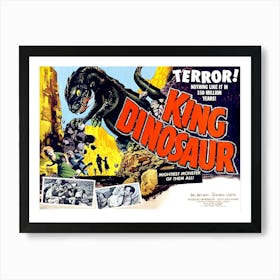 King Dinosaur, Horror, Fantasy Movie Poster Art Print