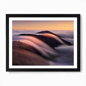 Mountain Waves Art Print