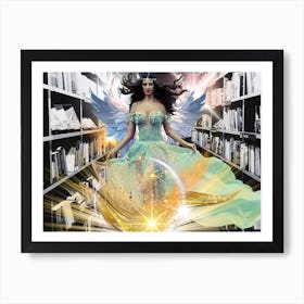 Angel Of The Library Art Print