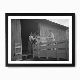 Southeast Missouri Farms, Loading Cook Stove On To Truck For Transporting To New Farm Unit By Russell Lee Art Print