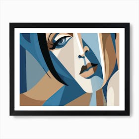 Woman'S Face 1 Art Print