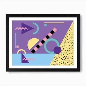 Memphis Pattern Retro Synthwave 80s Vintage 90s Dreamwave Artwork Art Print