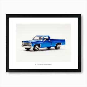 Toy Car 83 Chevy Silverado Blue Poster Art Print