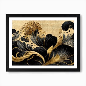 Great Waves Traditional Japanese 1 Art Print