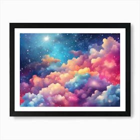 Clouds And Stars 1 Art Print