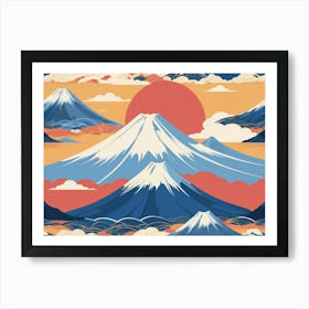 Japanese Mountains 1 Art Print