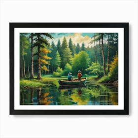 Mountain River 7 40x30in Art Print