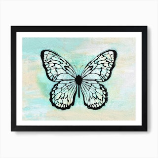 Butterfly Suicide Banksy Block Giant Wall Art Poster