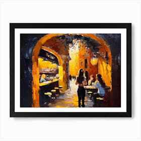 People In The Alley Art Print