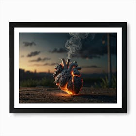 Heart Of Fire Art Print