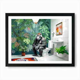 Bathroom Break Art Print