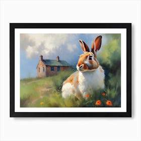 Spring Hill And The Rabbit Art Print