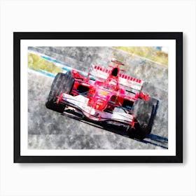 Michael Schumacher 2006, Formula 1 Art Print