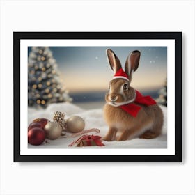 Christmas Animals 3 Art Print