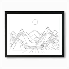 Mountain Landscape 20 Art Print