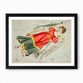 Virgo, Sidney Hall Art Print