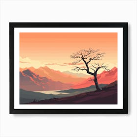 Landscape With A Tree Art Print