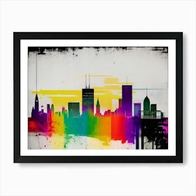 Chicago Skyline 22 Art Print