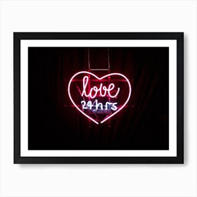 Love Neon Art Print
