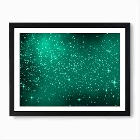 Limejello Shining Star Background Art Print