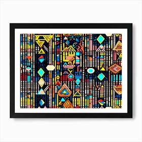 Versatility Geometric Shapes Art Print