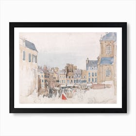 A French Market Place, David Cox Art Print