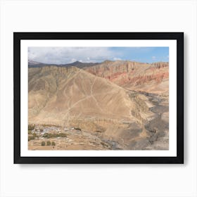 Tibetan Village In The Himalayas Art Print