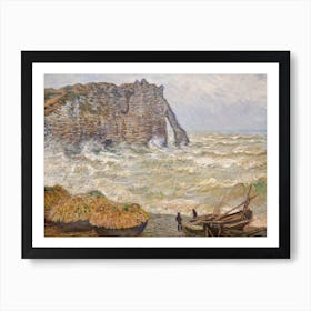 Stormy Sea In Étretat (1883), Claude Monet Art Print