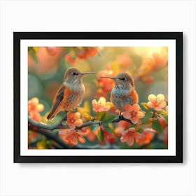 Beautiful Bird on a branch 1 Art Print