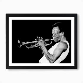 Miles Davis Line Art Illustration Art Print