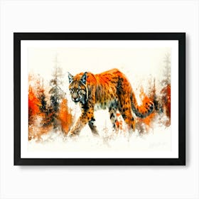 Wild Cat - Lynx Cat Art Print