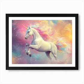 Unicorn In The Sky 4 Art Print