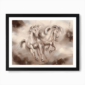 Freedom, Horses Running Art Print